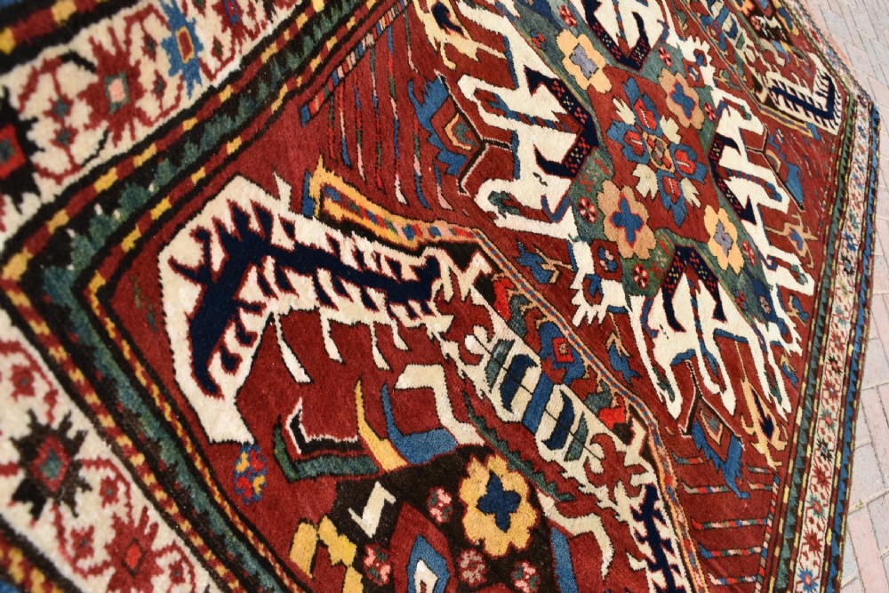 Antique Eagle Kazak rug  209x134Cm View VI