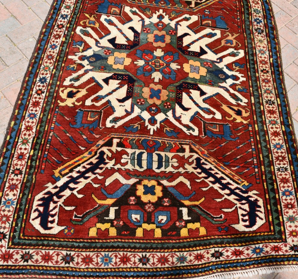 Antique Eagle Kazak rug  209x134Cm View XI