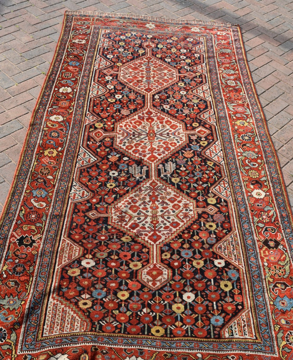 Antique Khamseh carpet 298x145 cm