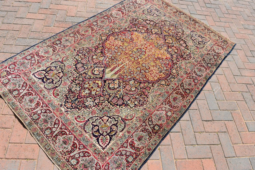 Antique Lavar Kirman rug 219x149 cm View II