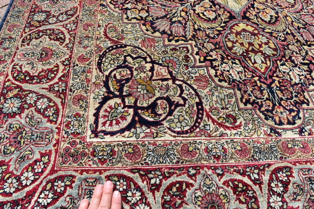 Antique Lavar Kirman rug 219x149 cm View III