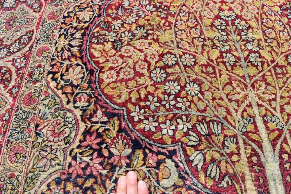 Antique Lavar Kirman rug 219x149 cm View IV