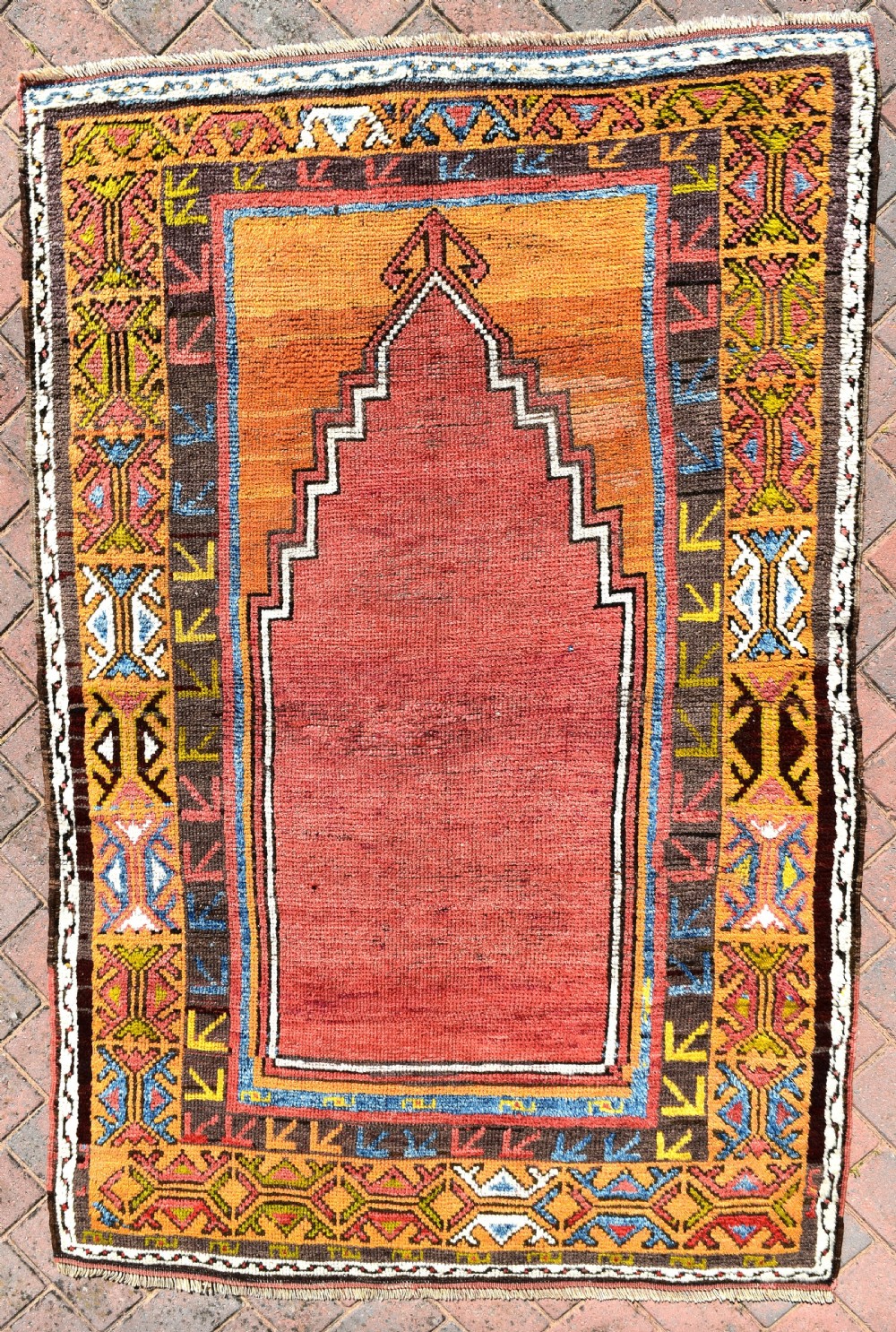 Antique Konya prayer rug 167x108cm
