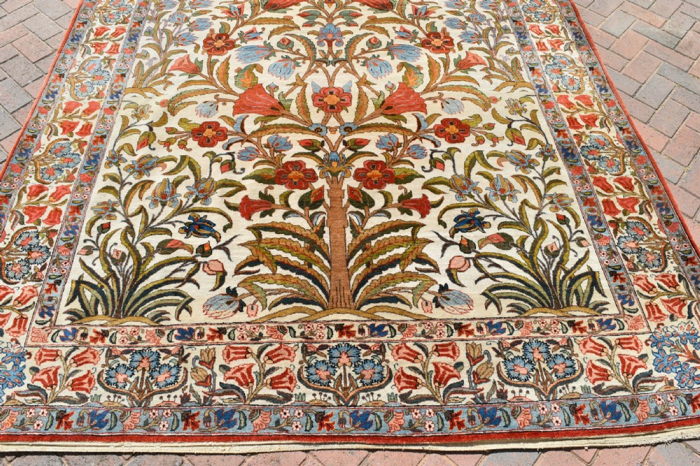 Beautiful old Qum carpet 309x220 cm View II