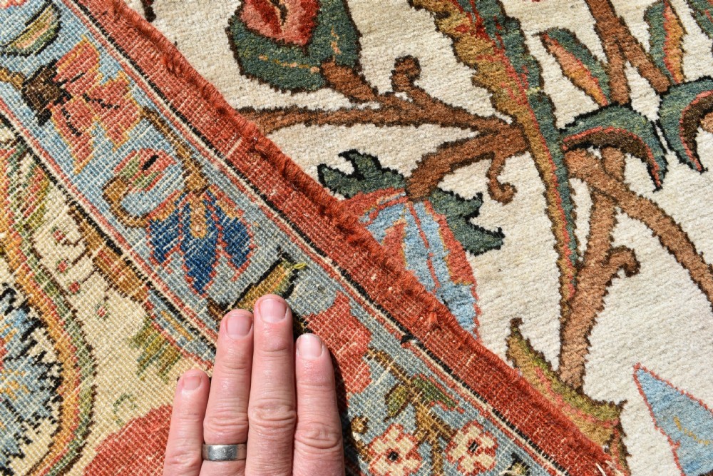 Beautiful old Qum carpet 309x220 cm View VI