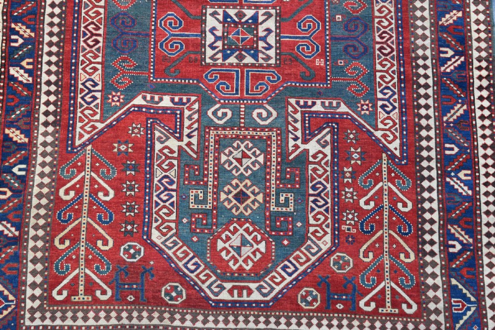 Antique Sewen Kazak rug 240x183 cm View II