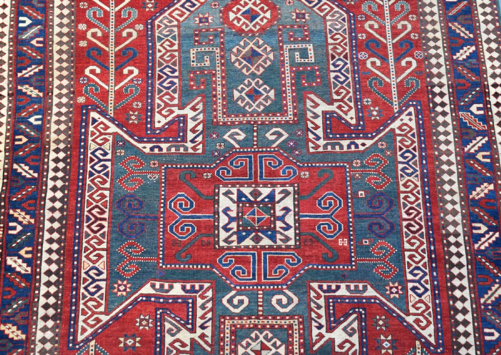 Antique Sewen Kazak rug 240x183 cm View III