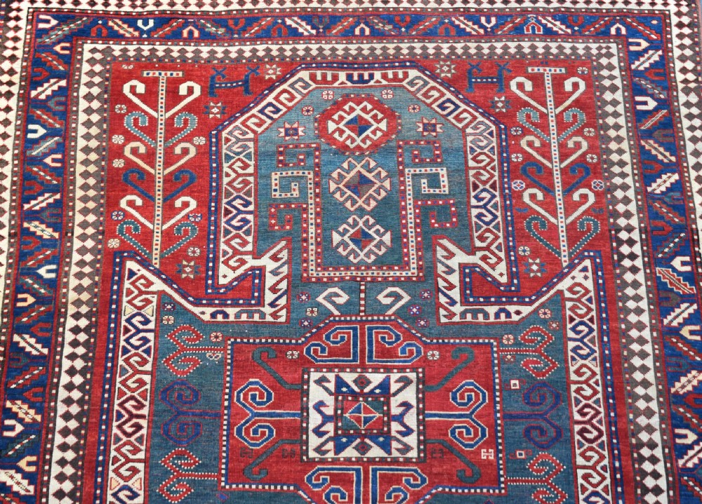 Antique Sewen Kazak rug 240x183 cm View V