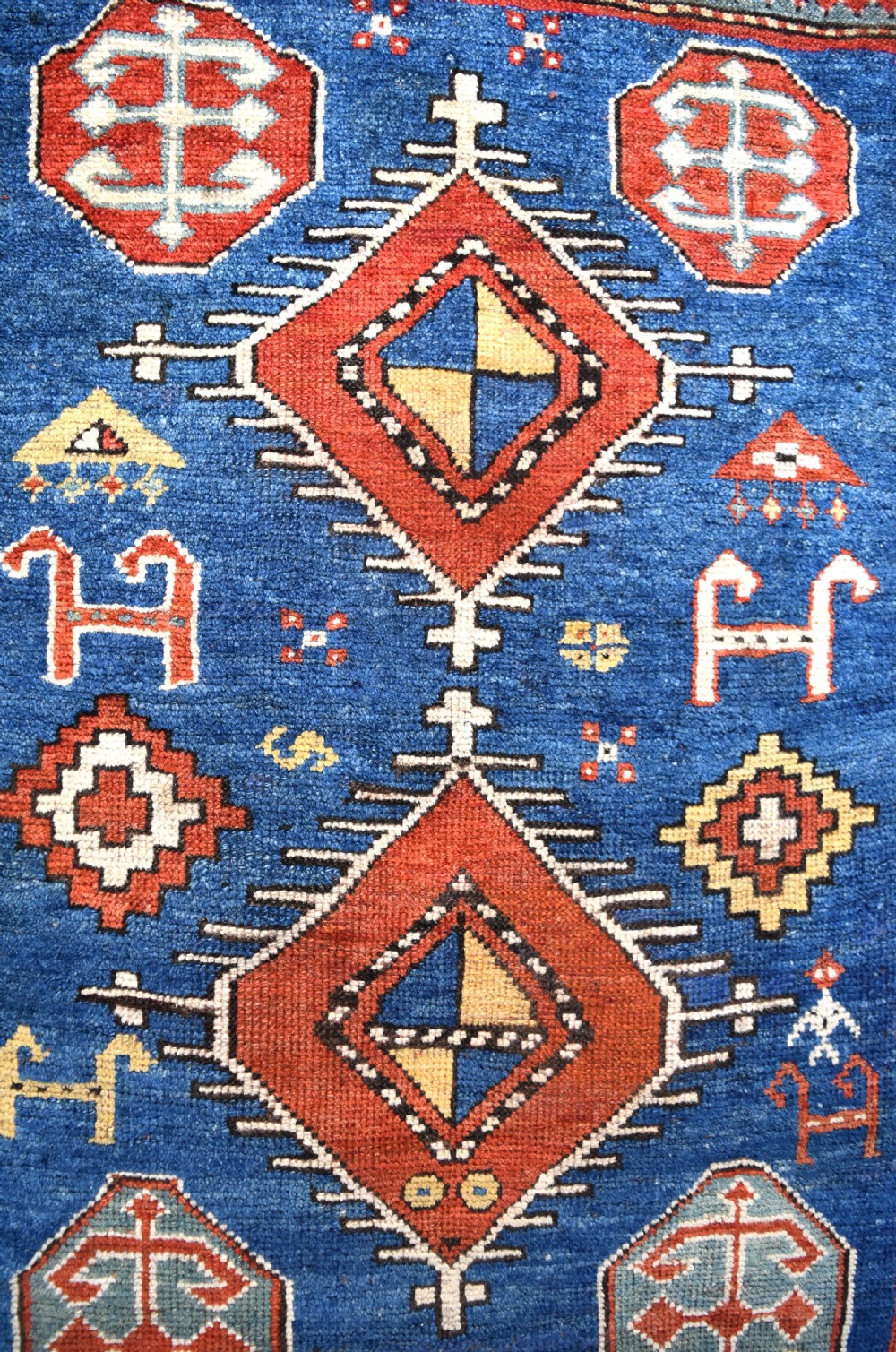 Antique Borjalu Kazak rug 124x104 cm