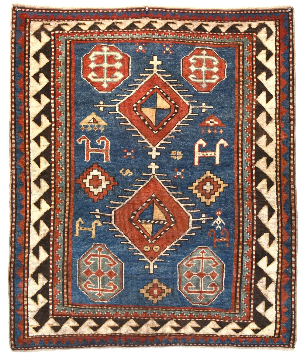 Antique Borjalu Kazak rug 124x104 cm View IV