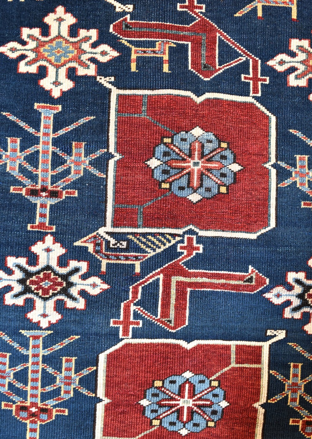 Fine antique Caucasian Karagashli village rug 140x98 cm View IV