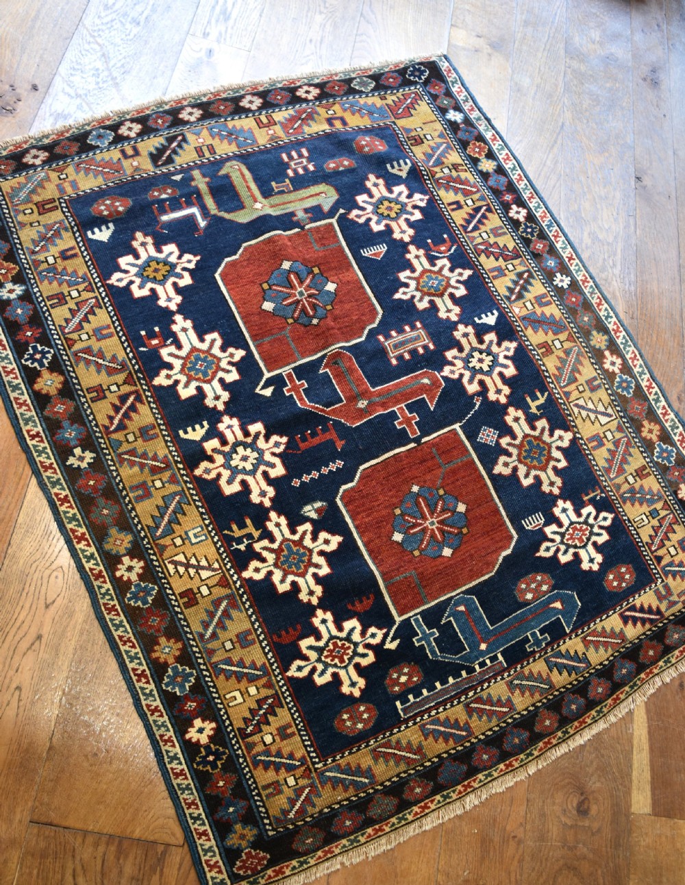 Fine antique Karagashli village rug 130x109 cm View IV