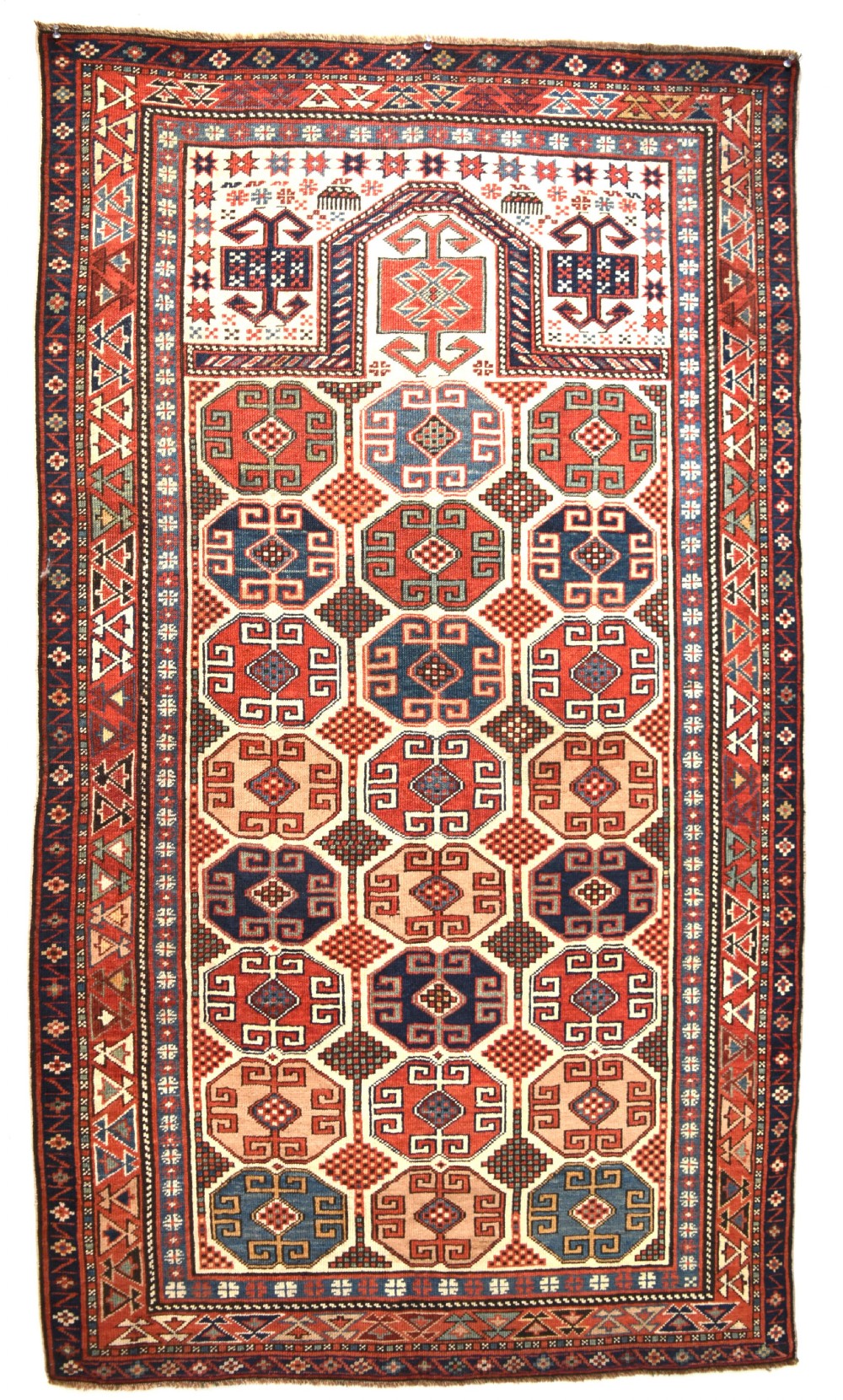 A fine and rare Caucasian Moghan prayer rug 160x91 cm