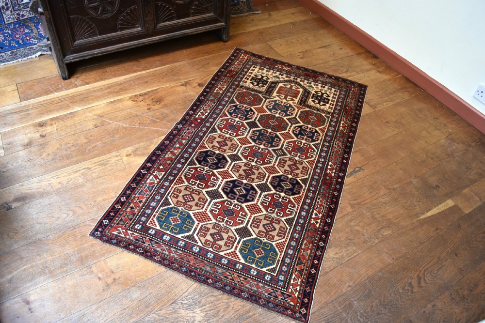 A fine and rare Caucasian Moghan prayer rug 160x91 cm View V