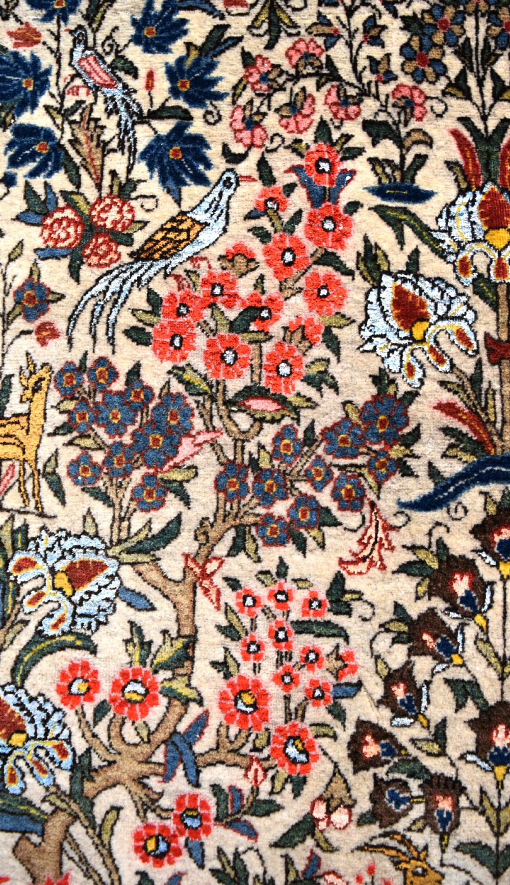 Old Part silk Qum rug 217x135 View VI
