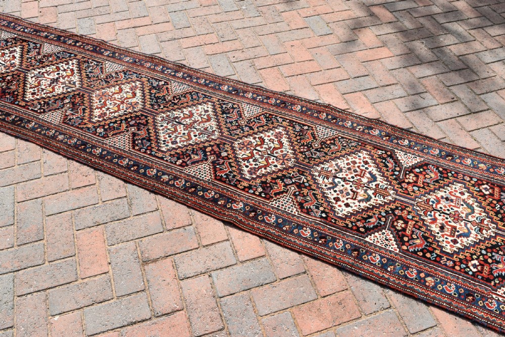 Antique Khamseh narrow runner 307 x 74 cm View III