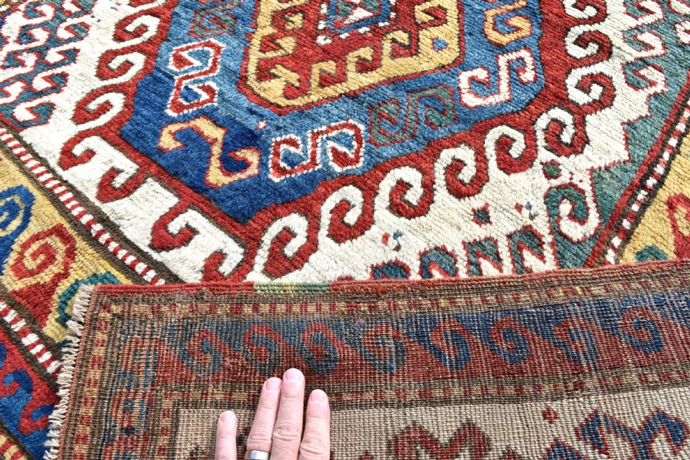 Antique Caucasian Borjalu Kazak rug 209x154cm View V