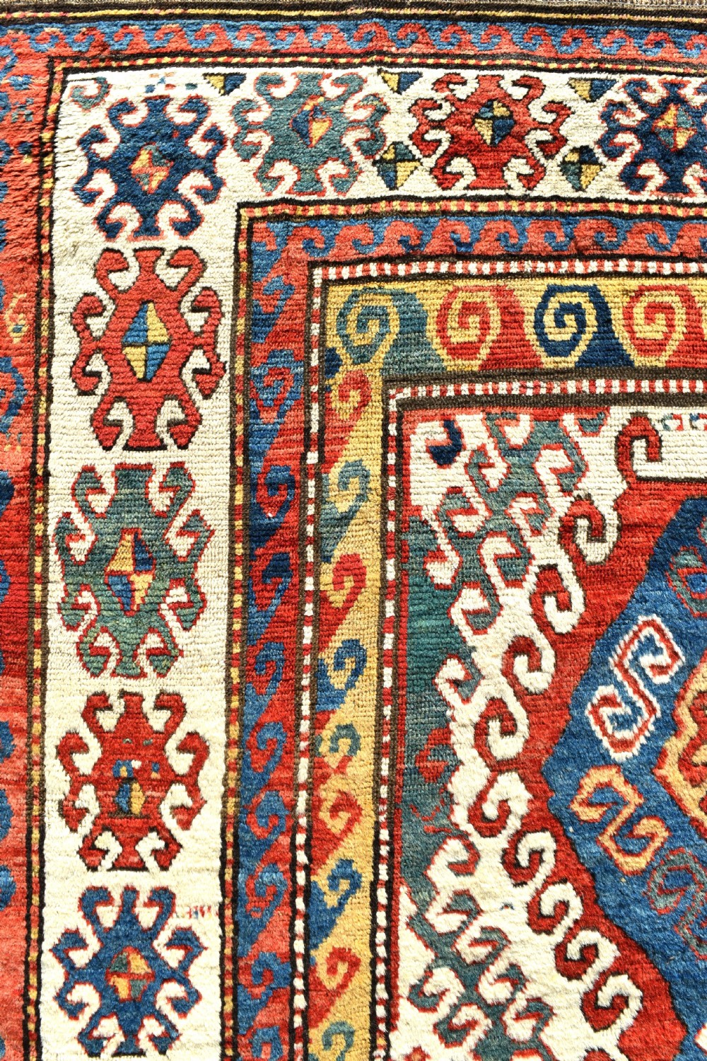 Antique Caucasian Borjalu Kazak rug 209x154cm View VII