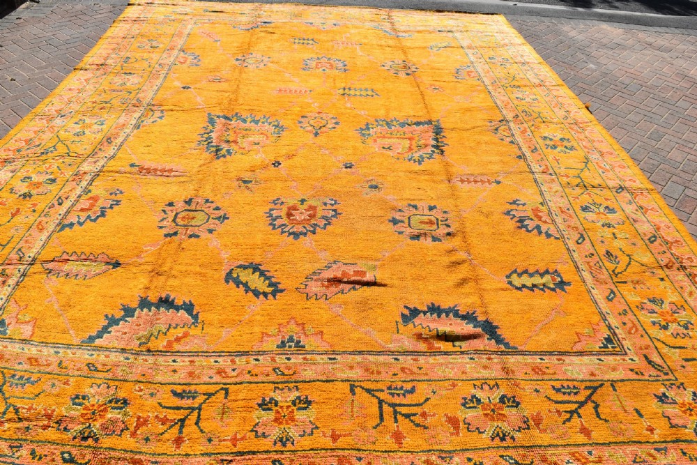 A very large antique Ushak carpet 505x394cm View III