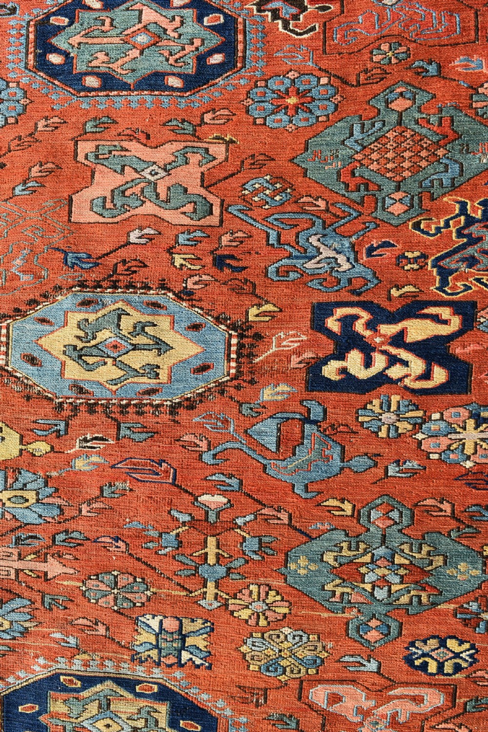 Fine antique Caucasian Seychor Sumak rug 210x128cm  View III