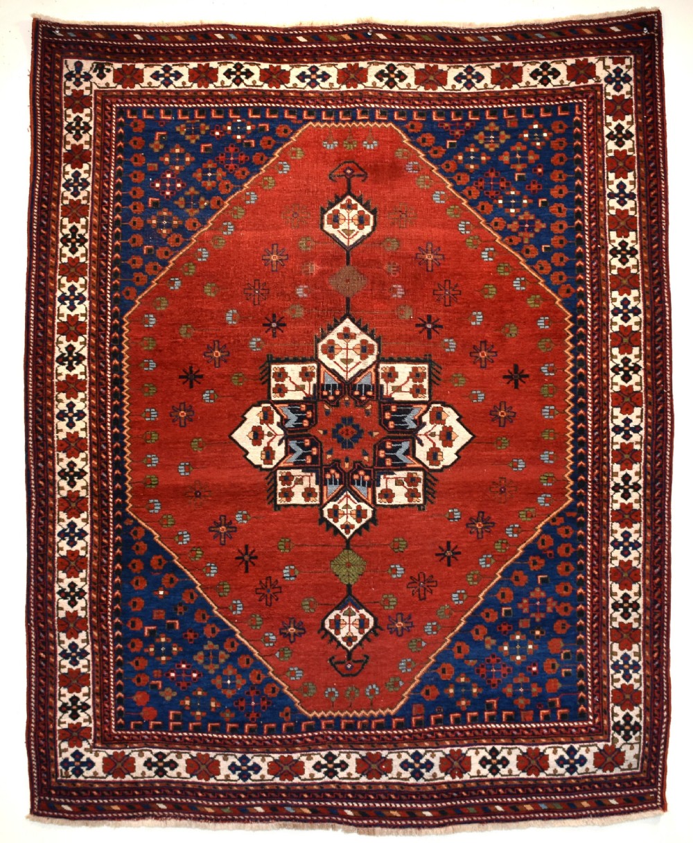 antique Afshar rug 186x150 cm