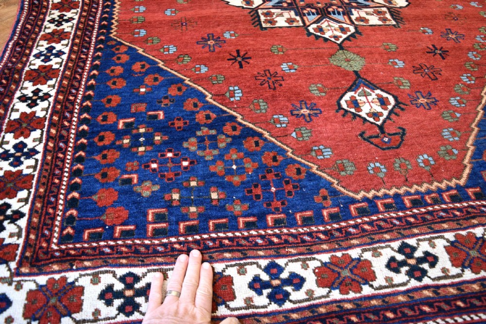 antique Afshar rug 186x150 cm View IV