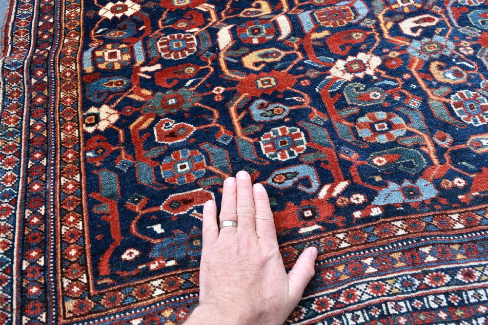 Very fine narrow Khamseh runner 377x89 cm View II