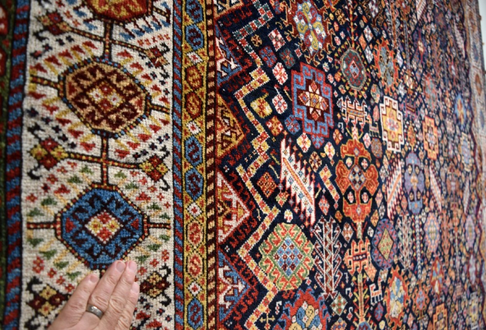 A Very Fine antique Shekarlu tribal carpet 257x203 cm View IV