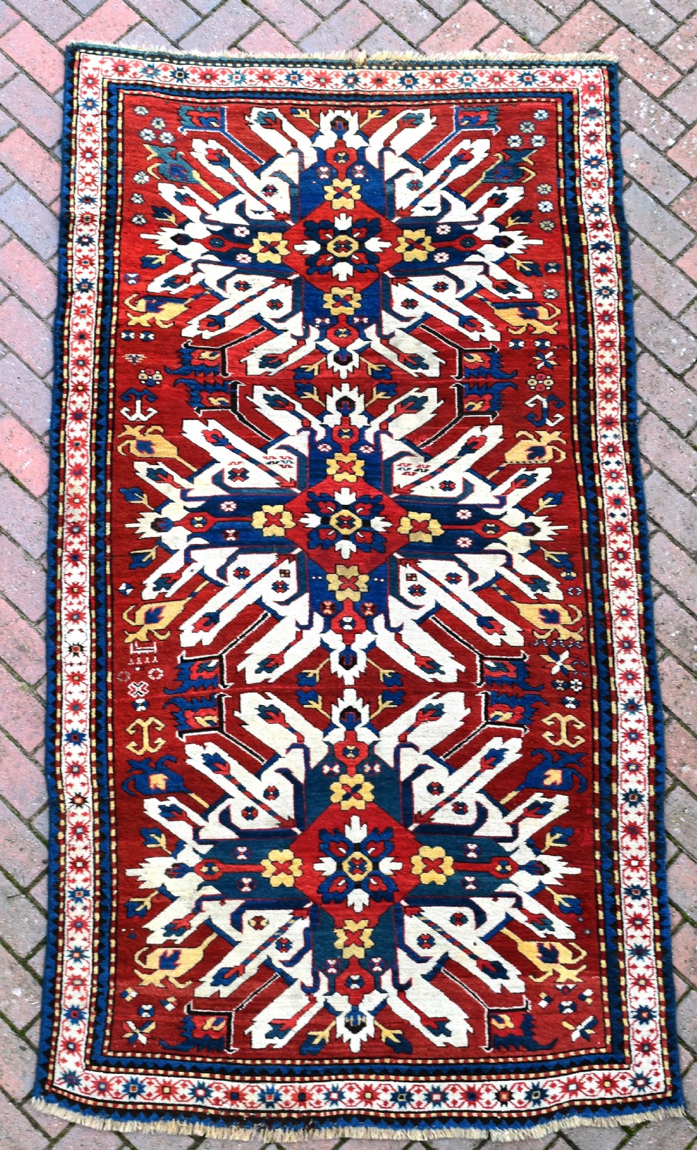 Fine Eagle Kazak rug Circa 1880
