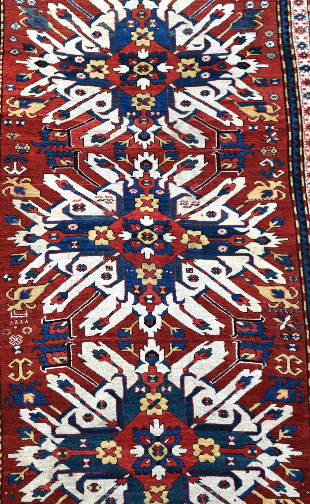 Fine Eagle Kazak rug Circa 1880 View III