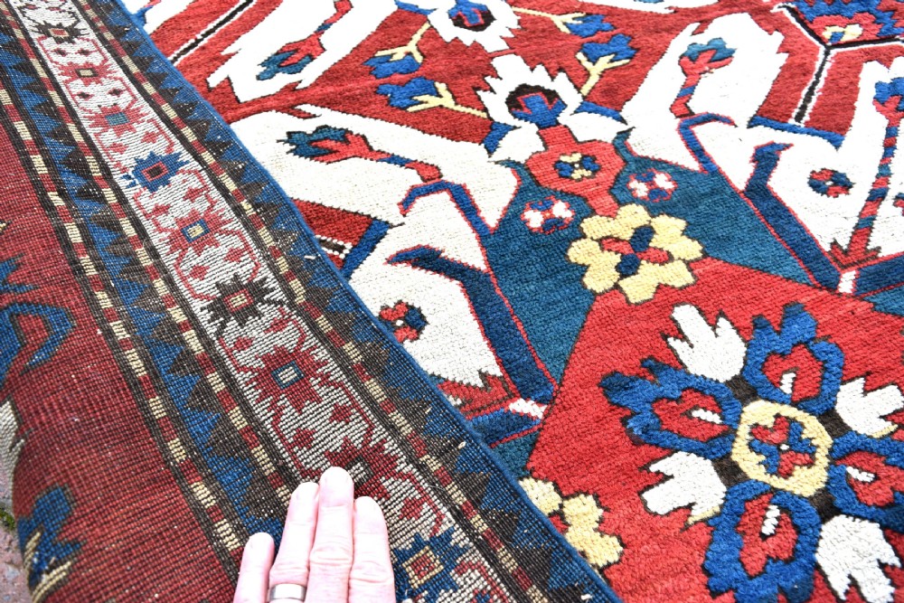 Fine Eagle Kazak rug Circa 1880 View VI