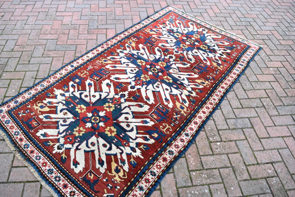 Fine Eagle Kazak rug Circa 1880 View VII