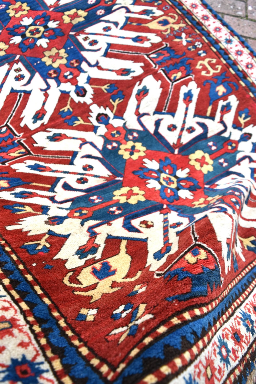 Fine Eagle Kazak rug Circa 1880 View VIII