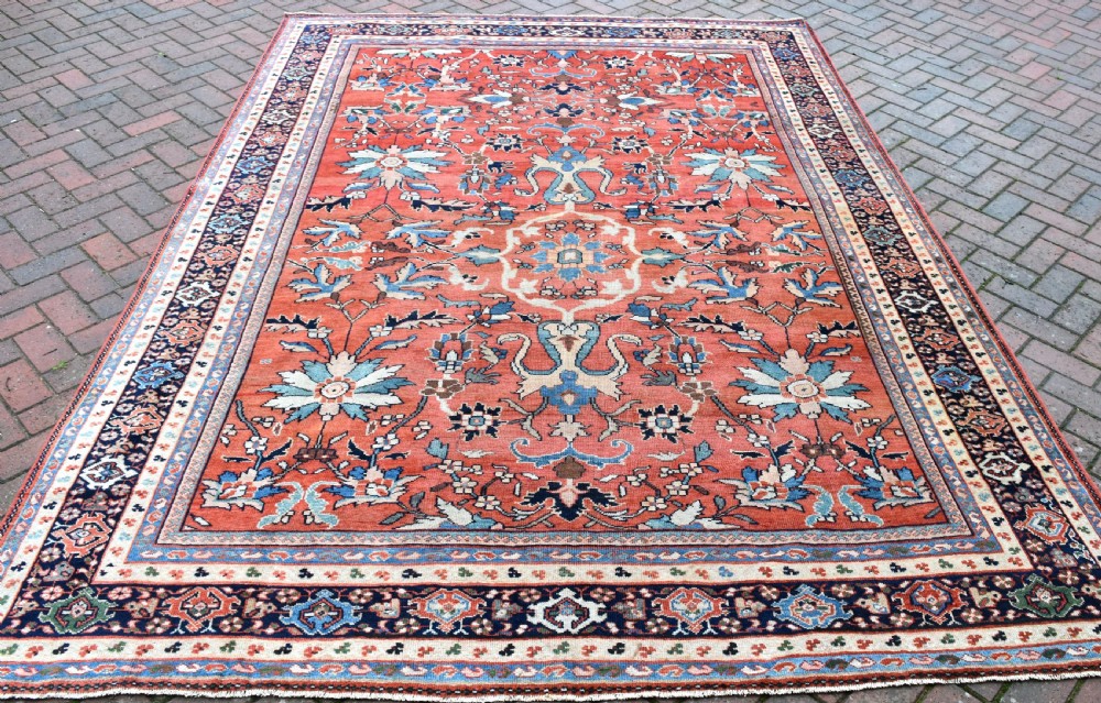 Fine antique Mahal carpet 378x229cm