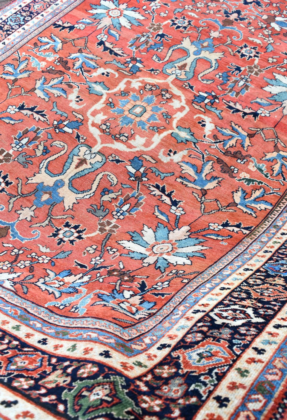 Fine antique Mahal carpet 378x229cm View IV