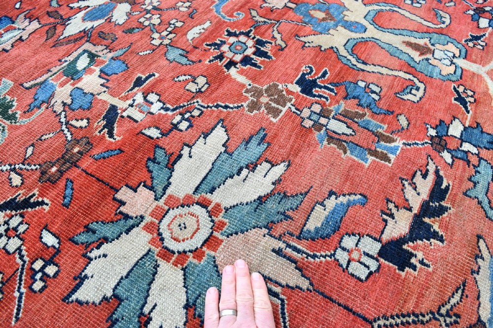 Fine antique Mahal carpet 378x229cm View VI
