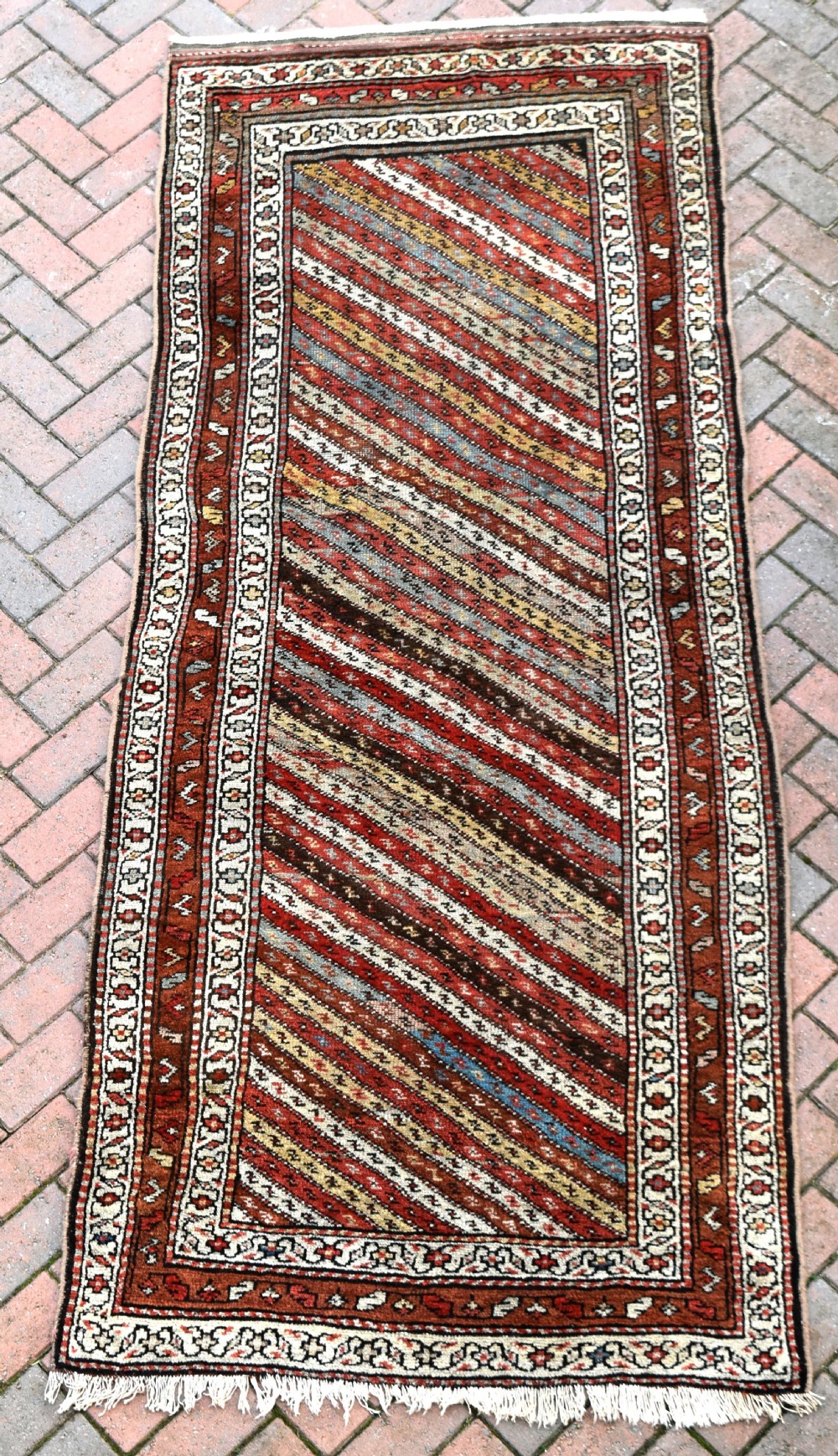 Antique North west Persian long rug 250x110cm
