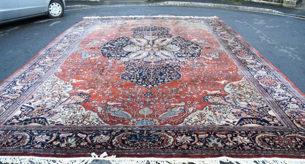 A massive antique sarouk Ferahan carpet 710x460 cm