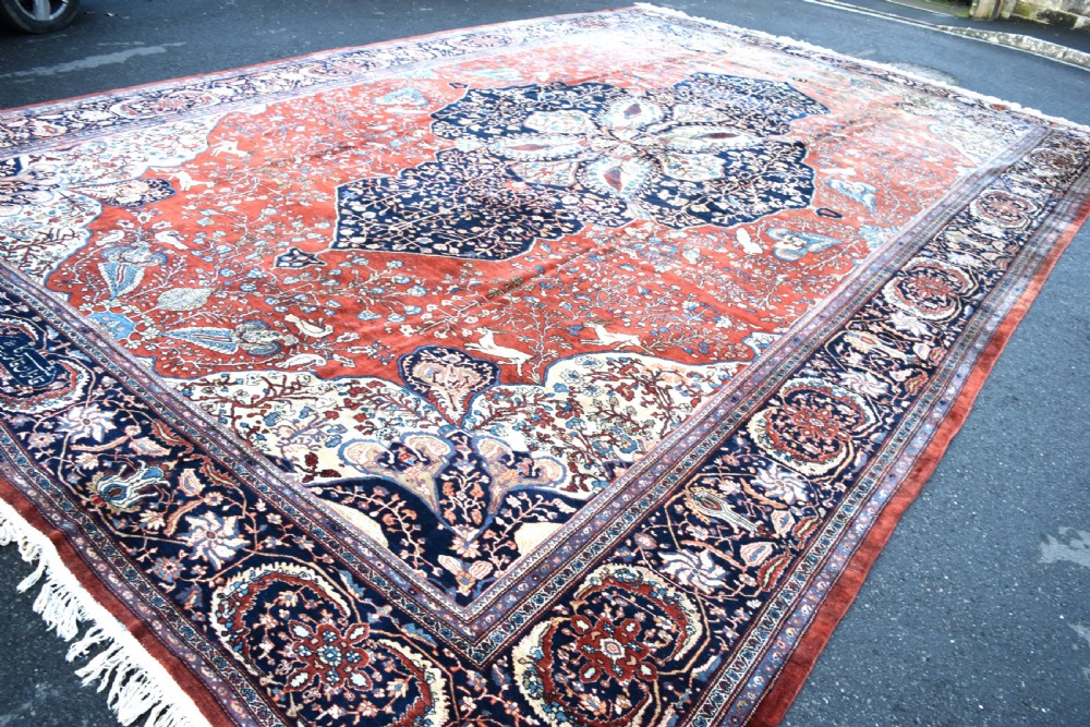 A massive antique sarouk Ferahan carpet 710x460 cm View II