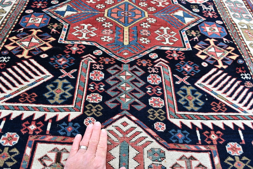 Antique Caucasian Akstafa rug 300x114cm View V