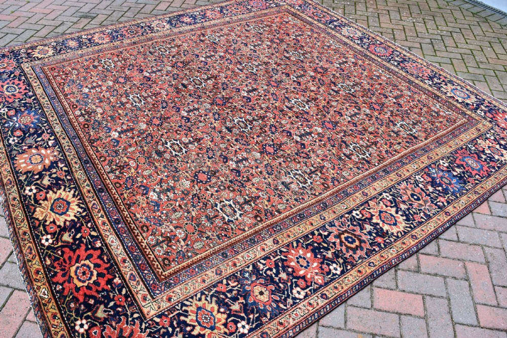 Fine antique Ferahan carpet 281x271cm View V