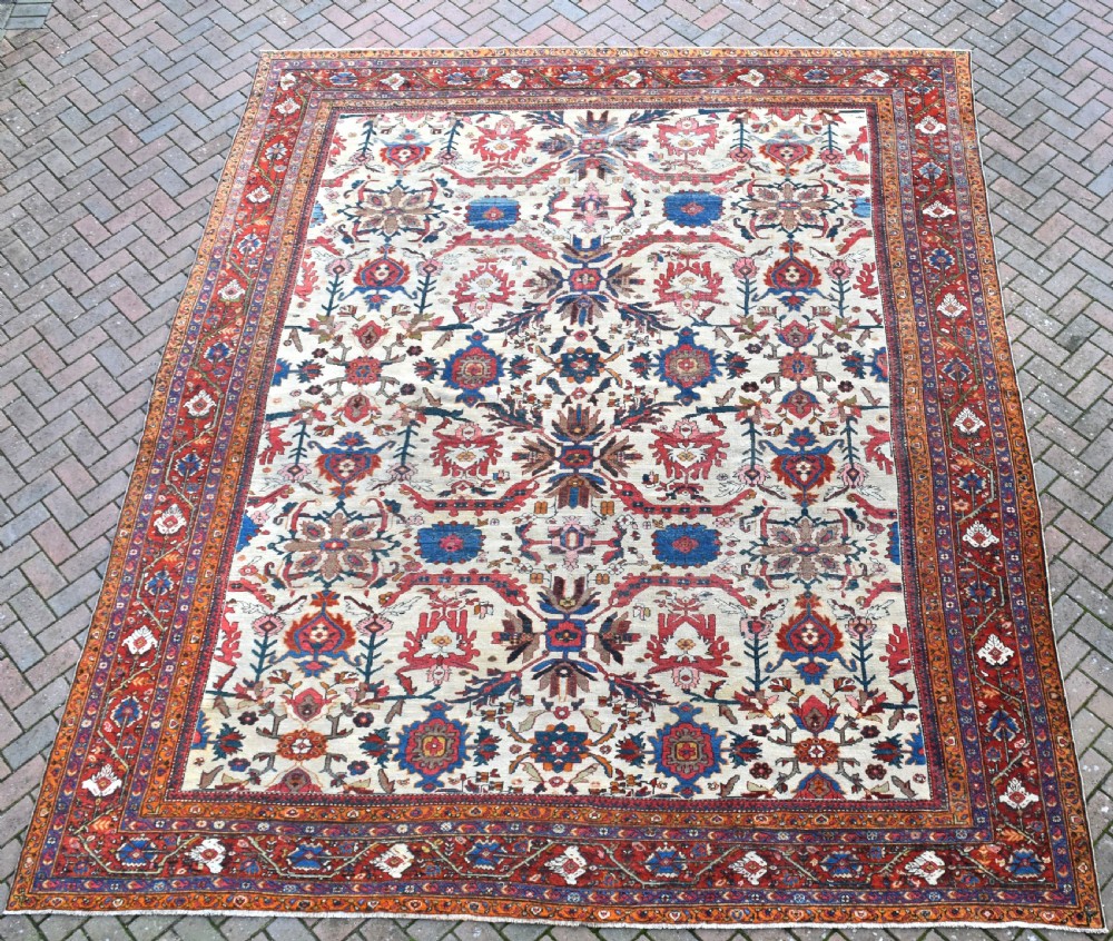 A fine antique Mahal carpet 402 x 303cm