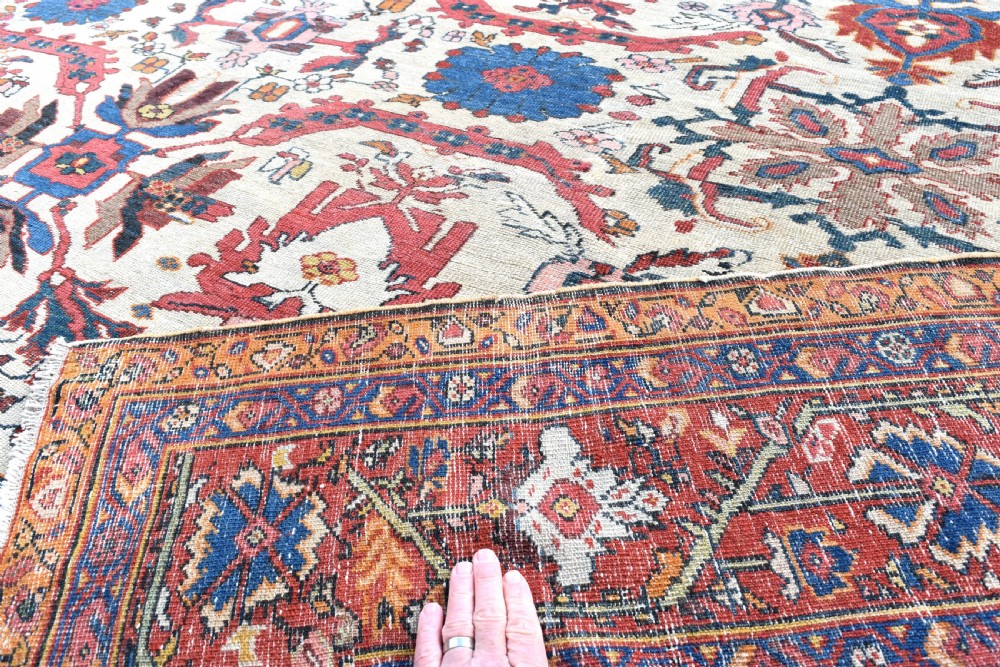 A fine antique Mahal carpet 402 x 303cm View V