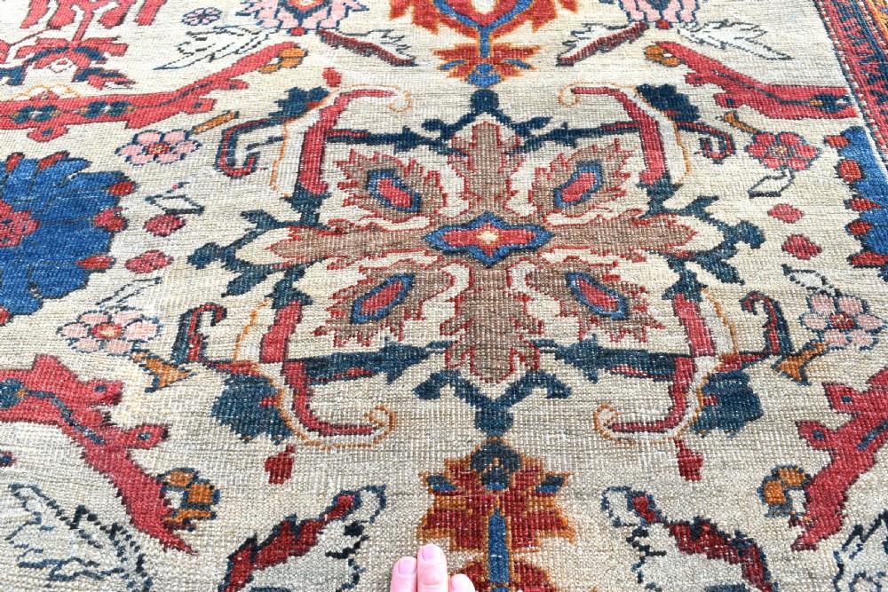 A fine antique Mahal carpet 402 x 303cm View VIII