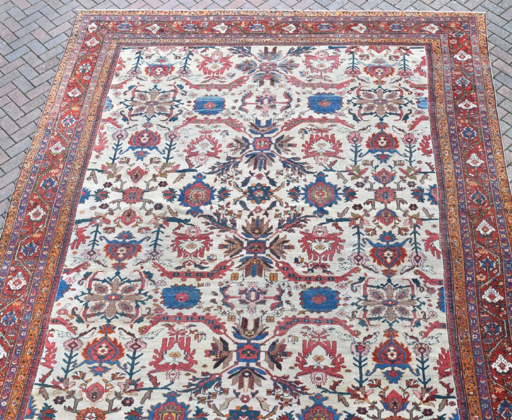 A fine antique Mahal carpet 402 x 303cm View XI
