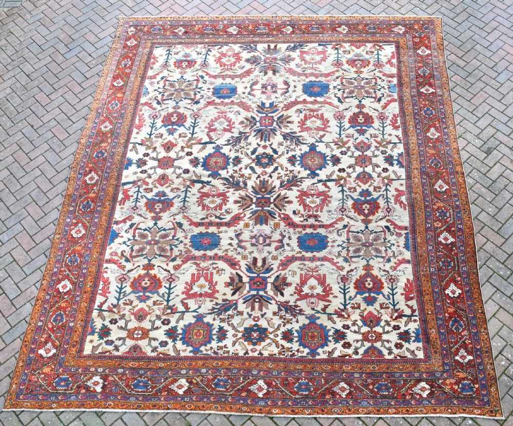A fine antique Mahal carpet 402 x 303cm View XIII