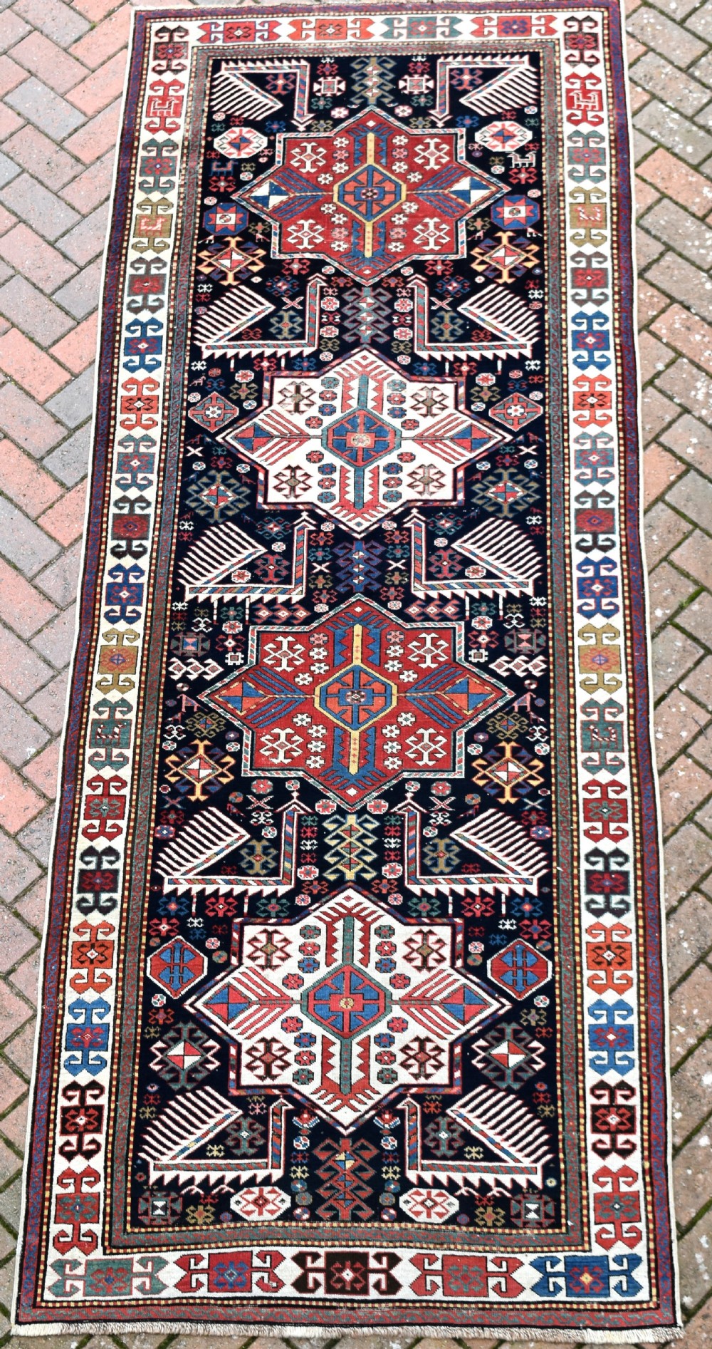 Antique Akstafa rug 300x114cm