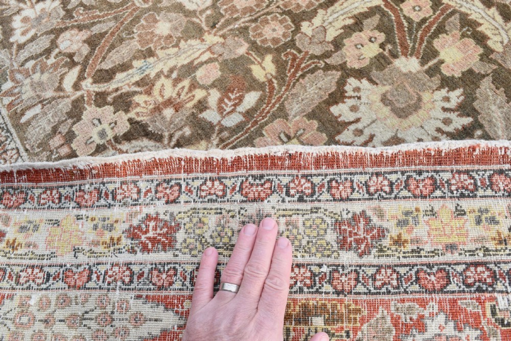 Fine antique Tabriz carpet 362x285 View VI