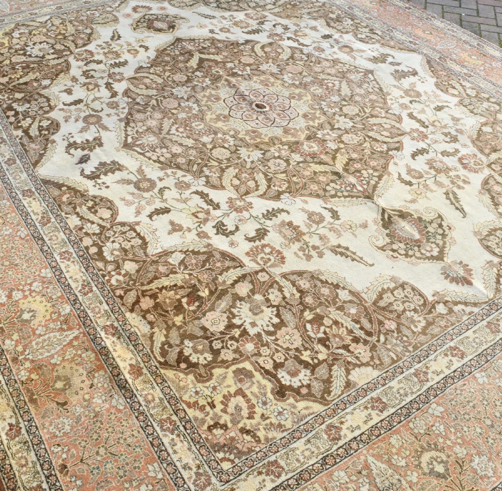 Fine antique Tabriz carpet 362x285 View VIII