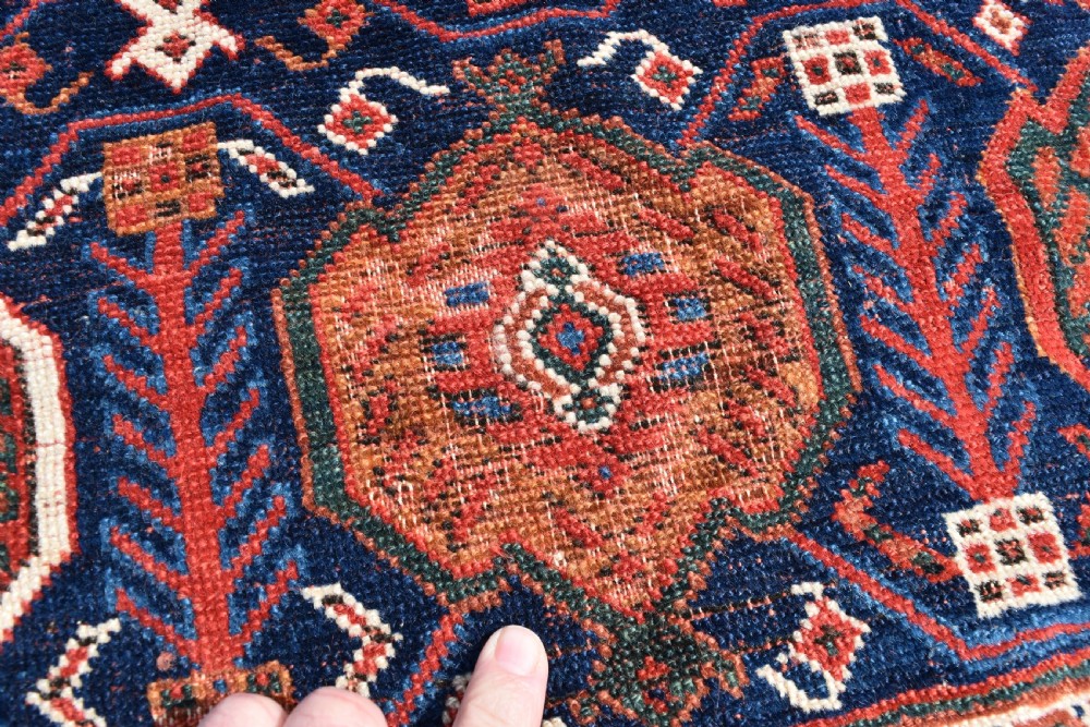 Very Fine antique Afshar tribal rug 120x107cm View III